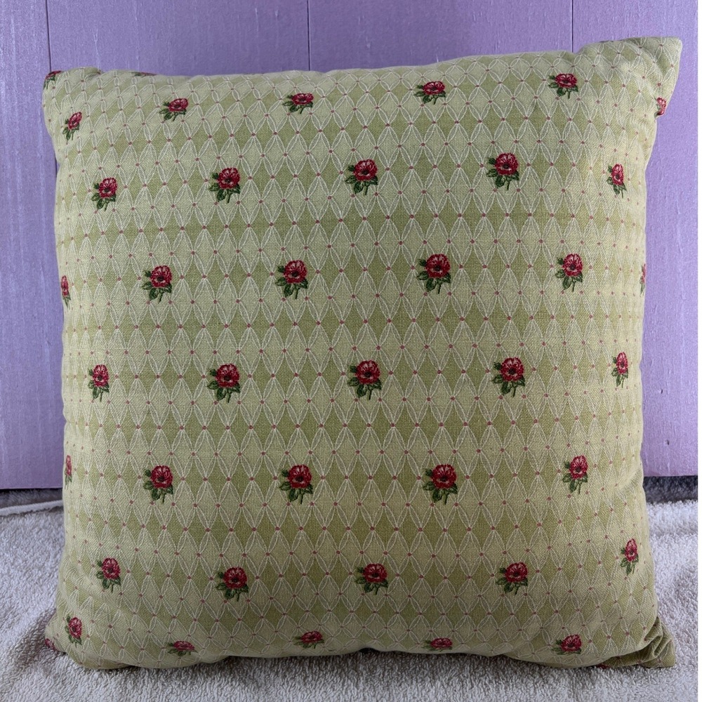 Vintage Romantic Floral‎ Pillow Set Embroidered Cottagecore French Country Decor - Picture 8 of 16